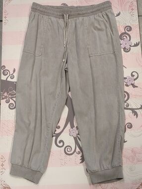 Maurices Mushroom Gray Drawstring Jogger Pants